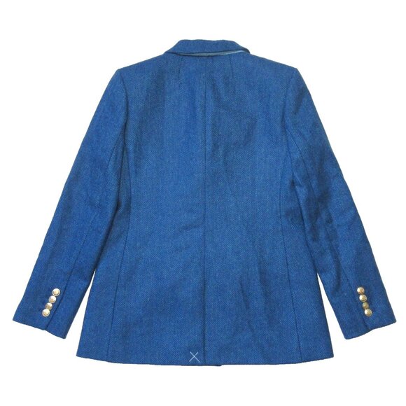 NWT J.Crew Brynn Blazer in Aqua Blue Herringbone English Wool Jacket 12 - Picture 5 of 7